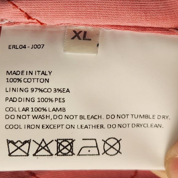 ERL Lamb’s Wool Detachable Collar LGHT Wash Denim Jacket Made in Italy $875 - Picture 15 of 16